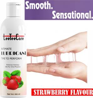 LEETEECARE Strawberry Flavoured Real Feel Long Lasting Water-based Lubricant Lubricant