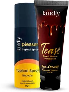 Kindly His Pleaser Topical/Delay Spray | 20Gm | With Edible Chocolate Lubricant