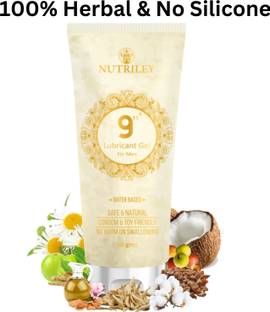 NUTRILEY 100% Herbal Water based lubrication gel for men, Non-Sticky, No Silicone Lubricant