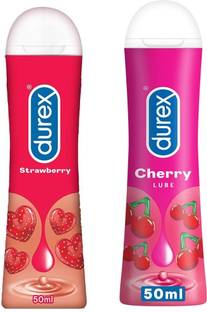 DUREX Cherry and Strawberry Lubricant - 50ml Non-Sticky, Smooth and Warm Lubricant