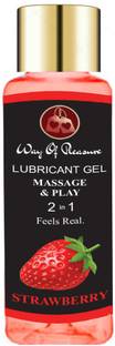 Way Of Pleasure Strawberrry Lubricant Gel Water Based Lube For Men & Women 50ml Lubricant