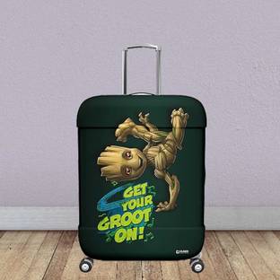 DISNEY Luggage Cover Marvel I Am Groot Polyester Luggage Cover|18-22 Inch|Small|Green Luggage Cover