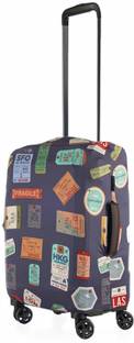 NASHER MILES Luggage Cover Eco Friendly Polyester 55 cm (20 Inch) Small Protective Luggage Cover (Grey) Luggage Cover