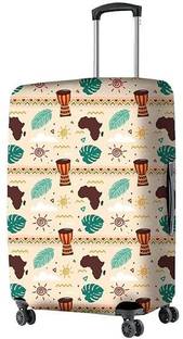 BLIXSTORE Luggage Cover Polyester Fabric Coastal Melody Design Print Protective Luggage Cover Luggage Cover