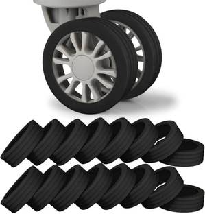 CNB SWB Suitcase Wheels Protector Silicone, Silent Shock Absorbent Luggage Cover