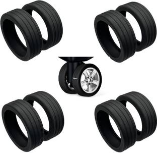 LAKSHMINARAYAN SALES Suitcase Travel bag accessories Wheels Protector Silicon Caster Luggage Cover