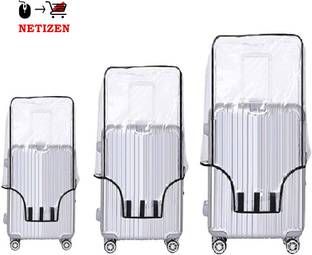 netizen Suitcase Cover Luggage Trolley Waterproof Transparent Covers in 3 Sizes (Set of 3) Luggage Cover