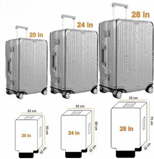 PREVAILER Trolley Suitcase Cover Pack of 2 Waterproof Dustproof Heat Resistance Trolley Cover Luggage Cover