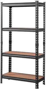 Star Work Iron Rack ShelvesRack for Shop Luggage Shelve Rack[ 4'6" x 2" x 1" ](4 SHELVES) Steel Wall Shelf