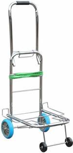 SKYZONE 4 Wheel Portable Folding Small Cart Luggage Cart Trolley Luggage Trolley