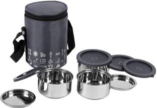 Flipkart SmartBuy Stainless Steel Lunch 3 Containers Lunch Box