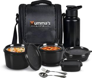 Mumma's LIFE Lunch Box for Office Use – Microwave Safe 3-Container Set 4 Containers Lunch Box