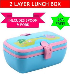 smily kiddos Unicorn Lunch Box 2 Containers Lunch Box