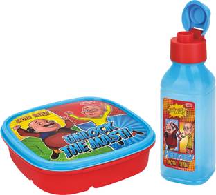 Pratap Fun time Easy(Hungry Kya easy + Fun 300 ml) Motu Patlu 2 Containers Lunch Box