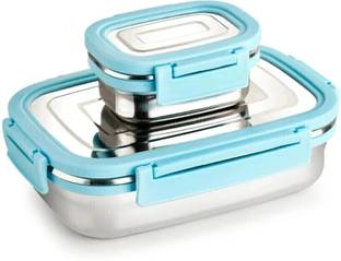 Ganesh CRAZE LUNCH BOX (JUNIOR) 2 Containers Stainless Steel Office Lunch Box