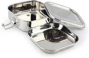 Next Future Square Lunch Box/Food Pack, High Polish One Tier Tiffin Box for School & Office 1 Containers Lunch Box