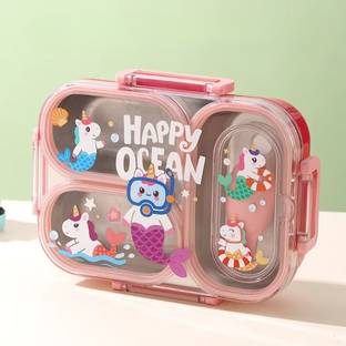Better Buy Happy Unicorn 100% leakproof 3 Containers Lunch Box