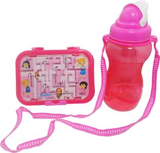 LunchBox Kids Lunch Box and Water Bottle Combo | School Lunch Box | Sipper Bottle 1 Containers Plastic School Lunch Box
