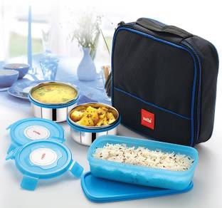 cello MF Perfect (Blue) 3 Containers Lunch Box