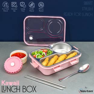 NAVTAN Kawaii Lunch Box 3 Containers Lunch Box