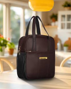 Perfect Leather Unisex Leather Tiffin Bags 1 Containers Lunch Box