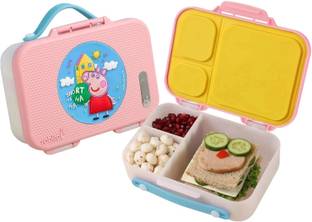 Rabitat Peppa Pig MUNCHBEE Airtight Tritan Bento Lunch Box For Kids Sweet Home 1 Containers Lunch Box