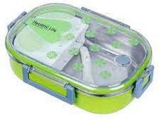 Vibgyor Products Insulated Stainless Steel & Plastic Double Wall Lunch Box with Air Tight Spill 1 Containers Lunch Box