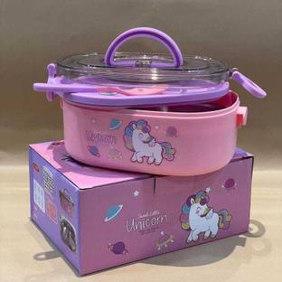 Poohan CUTE UNICORN STAINLESS 1 Containers Lunch Box