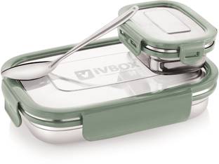 iVBOX Slim-Pro Lunch Box Stainless Steel Leak-Proof Tiffin 2 Containers Lunch Box