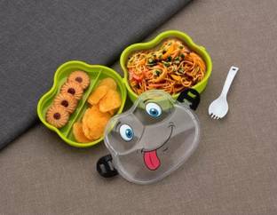 SHAKTIKITCHEN Froggy Fun Lunch Box for Kids 2 Containers Lunch Box