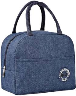 SYADEL Portable and Reusable Insulated Nylon Lunch Bags Women Carrying bag 2 Containers Polypropylene Office Lunch Box