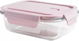 riddhi traders LOCK GLASS LUNCH, AIRTIGHT LID,640ML, LEAK-PROOF 1 Containers Lunch Box 1 Containers Lunch Box
