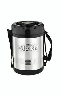 BREEZE Breez Steel Sleek 4+1 Hot Tiffin Lunch Box, 4+1 Containers- 350 ml Each Box 5 Containers Lunch Box