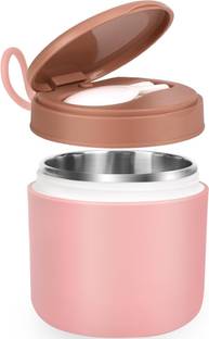 Daidokoro Baby Pink 1 Layer Stainless Steel Insulated Tiffin for Office|School|Travel 1 Containers Lunch Box