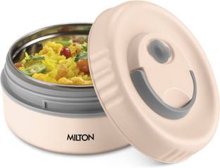 MILTON Snack Box Small Inner Steel PU Insulated 350 ml Leak Proof Air Vent Lunch Box 1 Containers Lunch Box