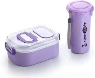 koktailkitchen 3 compartment Lunch Box / Tiffin Box with 750 ml Water Bottle 1 Containers Lunch Box