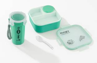 METGUNZ Leak Proof,Durable Lunch Box With 500ml Bottle For Kids,School,college,Office 1 Containers Lunch Box