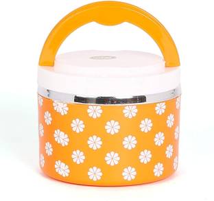 JAYCO Insulated Latest Designed 1 Layer Lunch Box Orange 1 Containers Plastic School Lunch Box