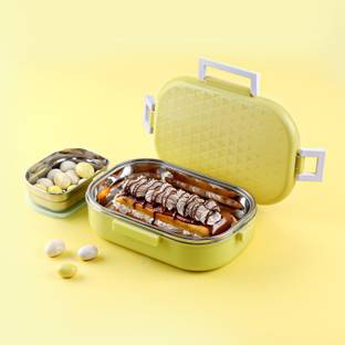 cello Altro Neo Lunch Box with Inner Steel Container, 2 Containers Lunch Box