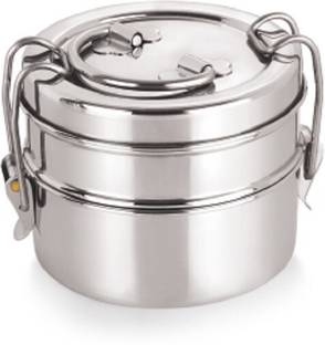 NEELAM Stainless steel Lunch box container with lid 7x2 2 Containers Lunch Box