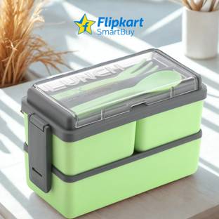 Flipkart SmartBuy Decent 3 Section Lock Lunch Box For College, School, Office 3 Containers Plastic Office Lunch Box