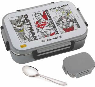 NAKODA STANLEY SMALL School Kids Steel Insulated Lunch Box with veg box and spoon 2 Containers Lunch Box