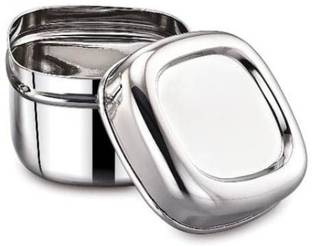 Sanimart Stainless Steel Square Mini Dabbi (Size 3) 1 Containers Lunch Box