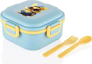 Thiwa BPA Free tiffin box School,Collage and Office with Two Spoon 1 Containers Lunch Box