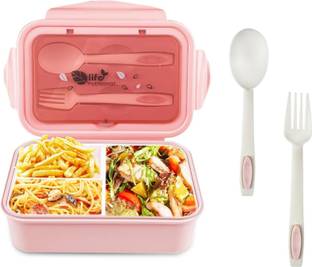 Masox Store Traditional Hand Painted Lunch and Tiffin Boxes 3 Part (Multicolor )22 1 Containers Lunch Box