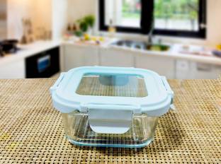 Lemon Tree Square Glass Food Storage Containers Lunch Box Bowl Container with Air Tight Lid 1 Containers Lunch Box