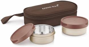 Good Day Easymeal_twin_brown 2 Containers Lunch Box