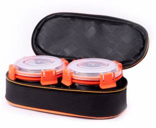 बॉलमैन Orange Bag with 2 Containers 2 कंटेनर लंच बॉक्स