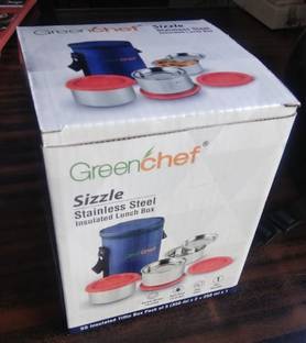 Greenchef SIZZLE 3 Containers Lunch Box