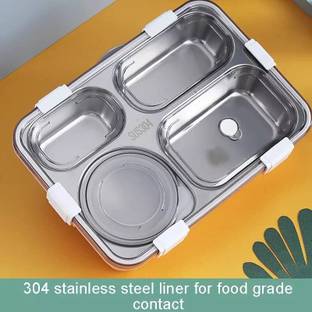 Julep NEW HIGH QUALITY LEAK PROOF STAINLESS STELL 4 Containers Lunch Box